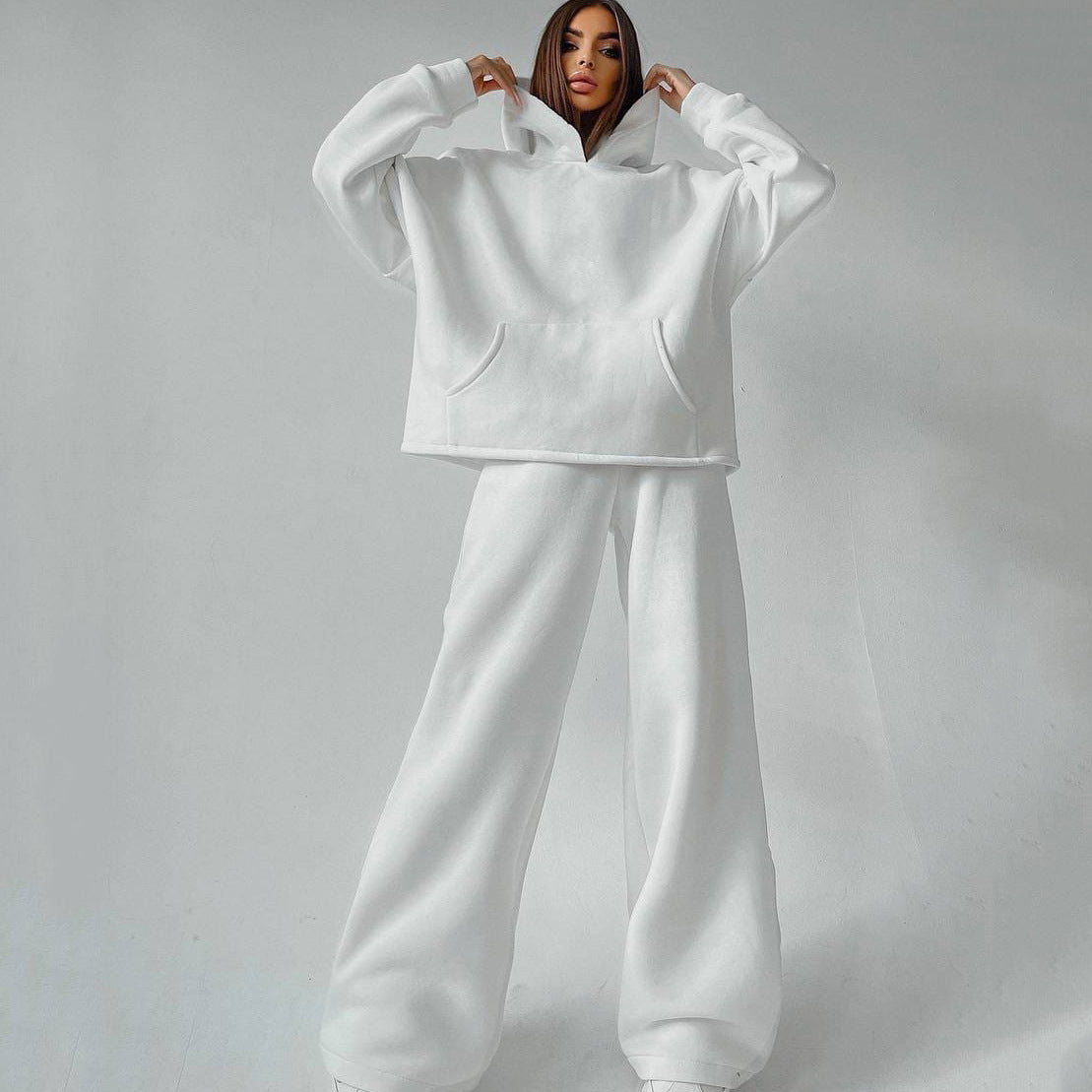Mune | Women's Casual Oversized Hoodie and Wide Leg Pants Set