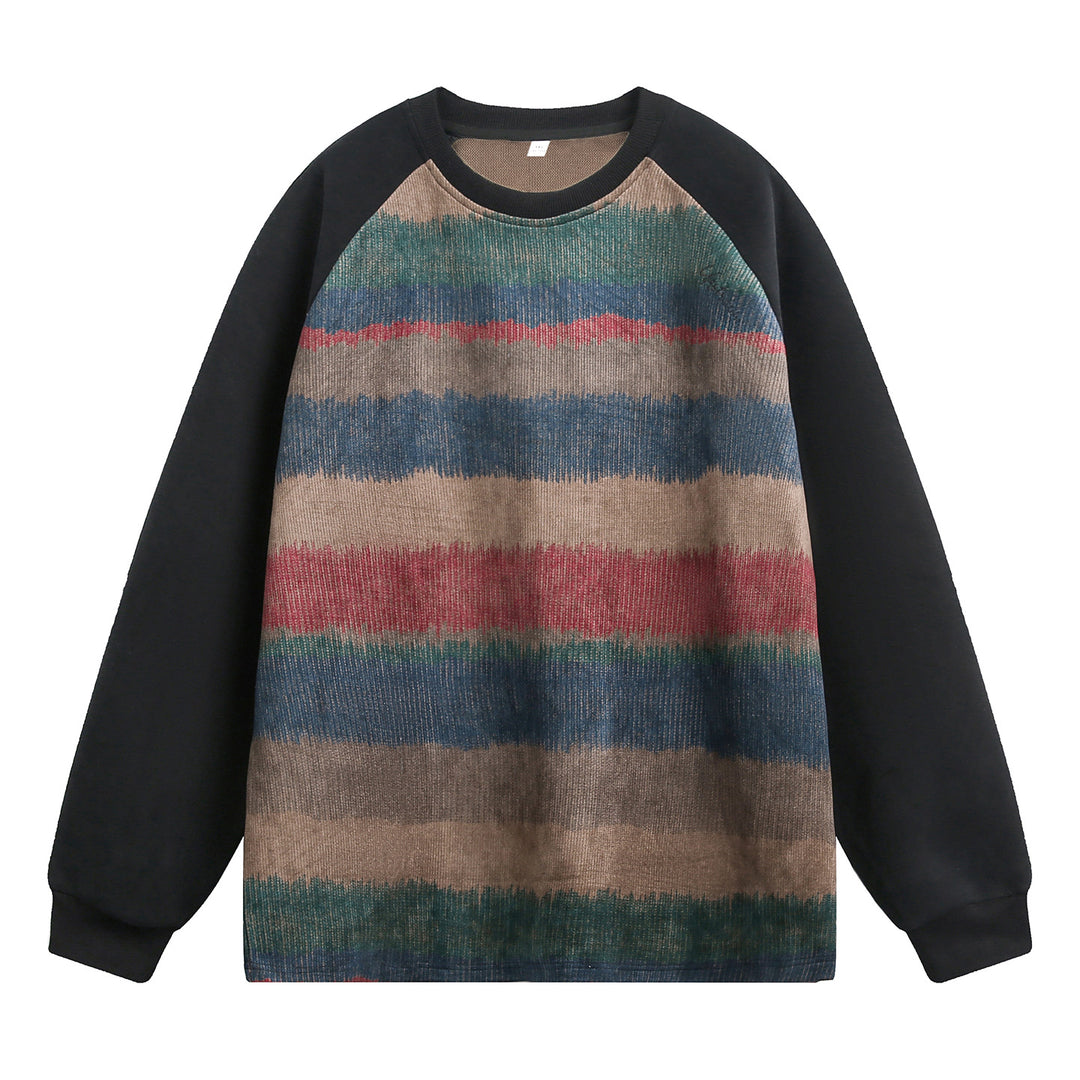Unisex Oversize Pullover in Colorblock knit mix with raglan sleeves Mune Fashion