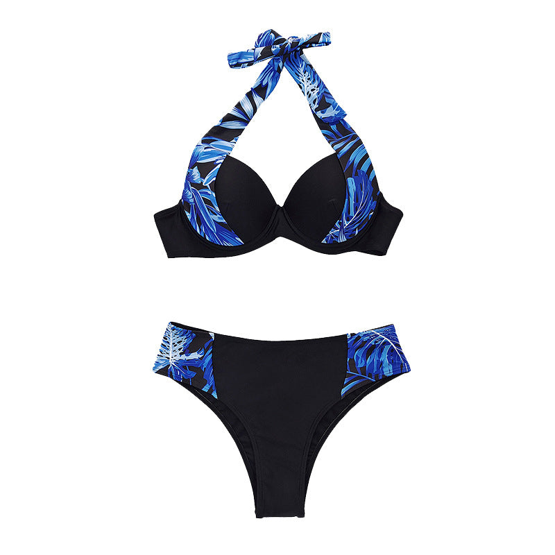 Women High-Waisted Bikini with Padded Top Mune Fashion