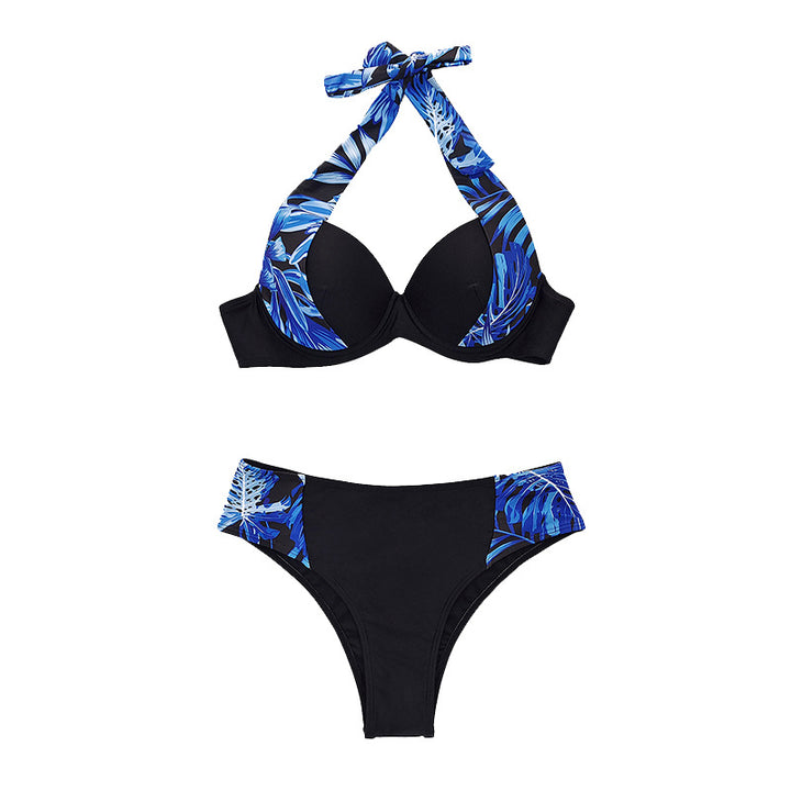 Women High-Waisted Bikini with Padded Top Mune Fashion