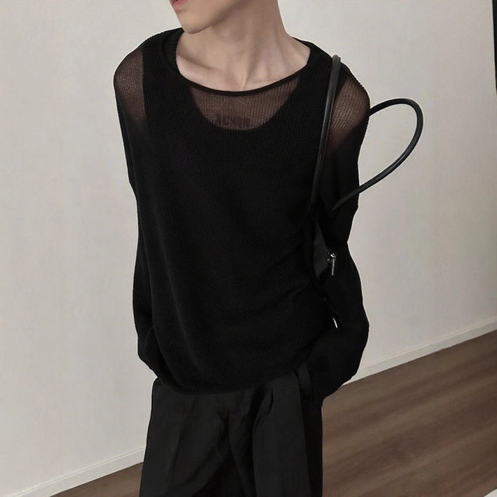 Ladies fall loose long sleeve fine knit shirt with fine ribbed pattern and round neck Mune Fashion