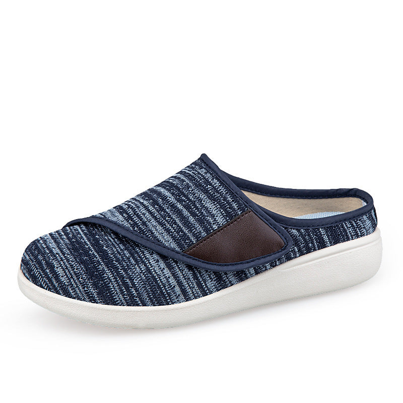 Men's orthopedic slipper with adjustable Velcro, breathable mesh and shock-absorbing foam sole Mune Fashion