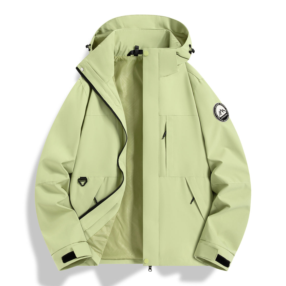 Women's Waterproof Technical Hooded Jacket with Welded Seams and Adjustable Cuffs Mune Fashion