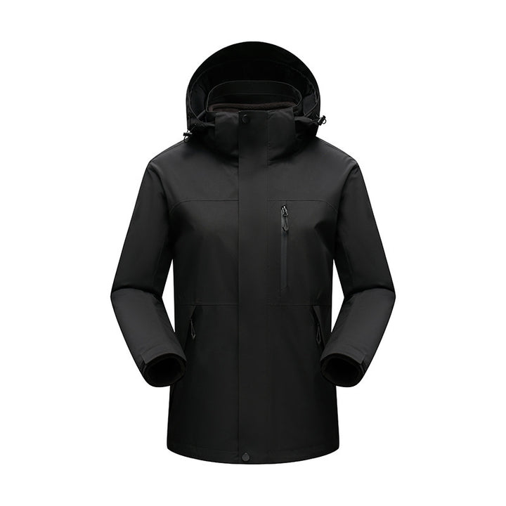 Men's Water-Repellent Winter Parka with Detachable Hood and Taped Seams Mune Fashion
