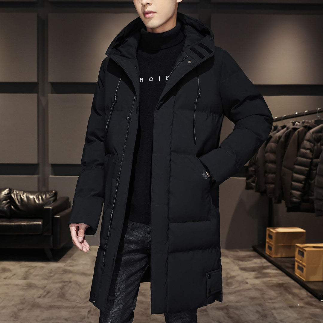 Men's Insulated Long Parka with Hood, Windproof Shell & Utility Pockets Mune Fashion