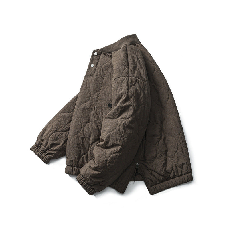 Unisex Padded Oversized Anorak Pullover with Half Snap Placket, Raglan Sleeves, and Drawstring Hem Mune Fashion