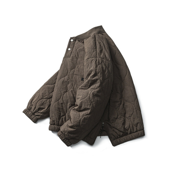Unisex Padded Oversized Anorak Pullover with Half Snap Placket, Raglan Sleeves, and Drawstring Hem Mune Fashion