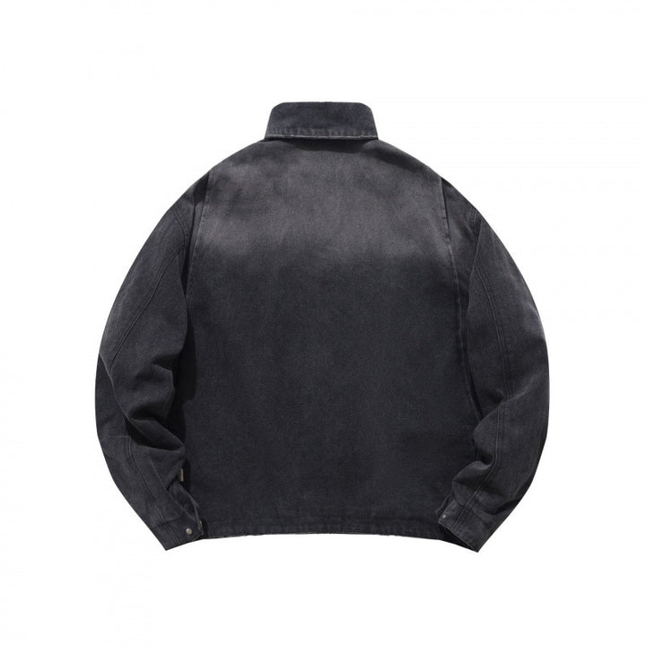 Men's Casual Worker Jacket made of soft canvas with zipper Mune Fashion