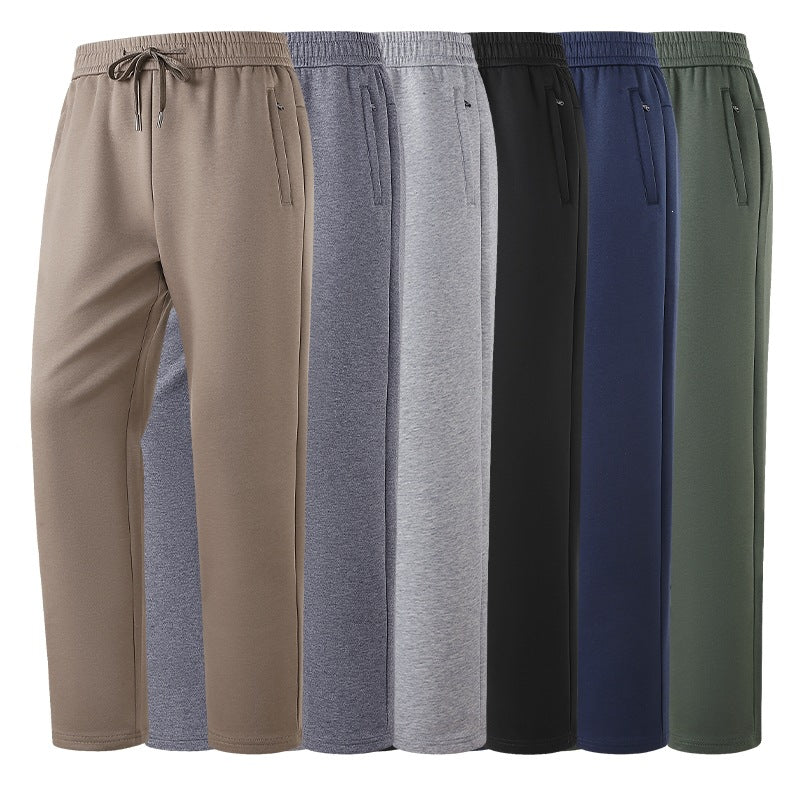 Men's Tech Jogging Pants with Elastic Waistband, Zipper Pockets & Cuffs Mune Fashion