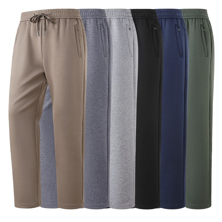 Men's Tech Jogging Pants with Elastic Waistband, Zipper Pockets & Cuffs Mune Fashion