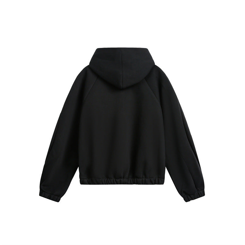 Unisex Lightly padded hooded zip jacket in boxy cut Mune Fashion