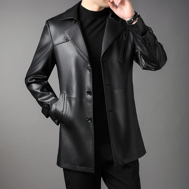 Men's Fashion Faux Leather Jacket Mune Fashion