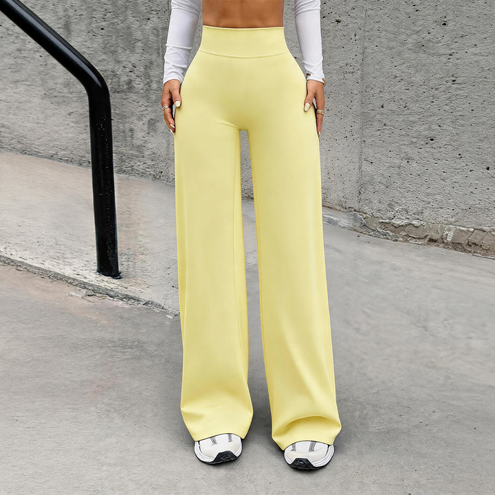 Women's high-waisted shaping lounge pants with wide flares and seamless comfort waistband Mune Fashion