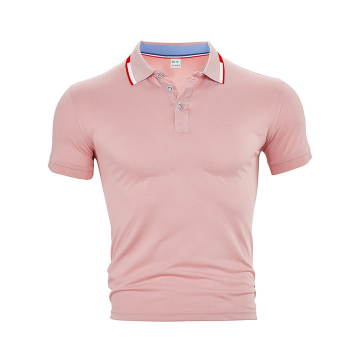 Men's slim fit functional polo with moisture-regulating technology and ribbed collar Mune Fashion