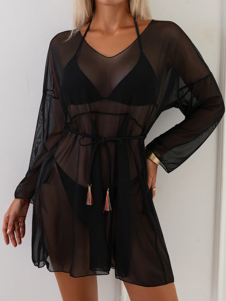 Women transparent beach cover-up Mune Fashion