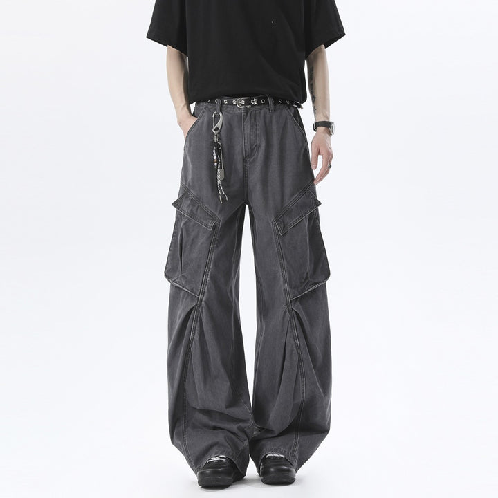 Men's Baggy Cargo Pants in Oversized Cut with Large Flap Pockets Mune Fashion