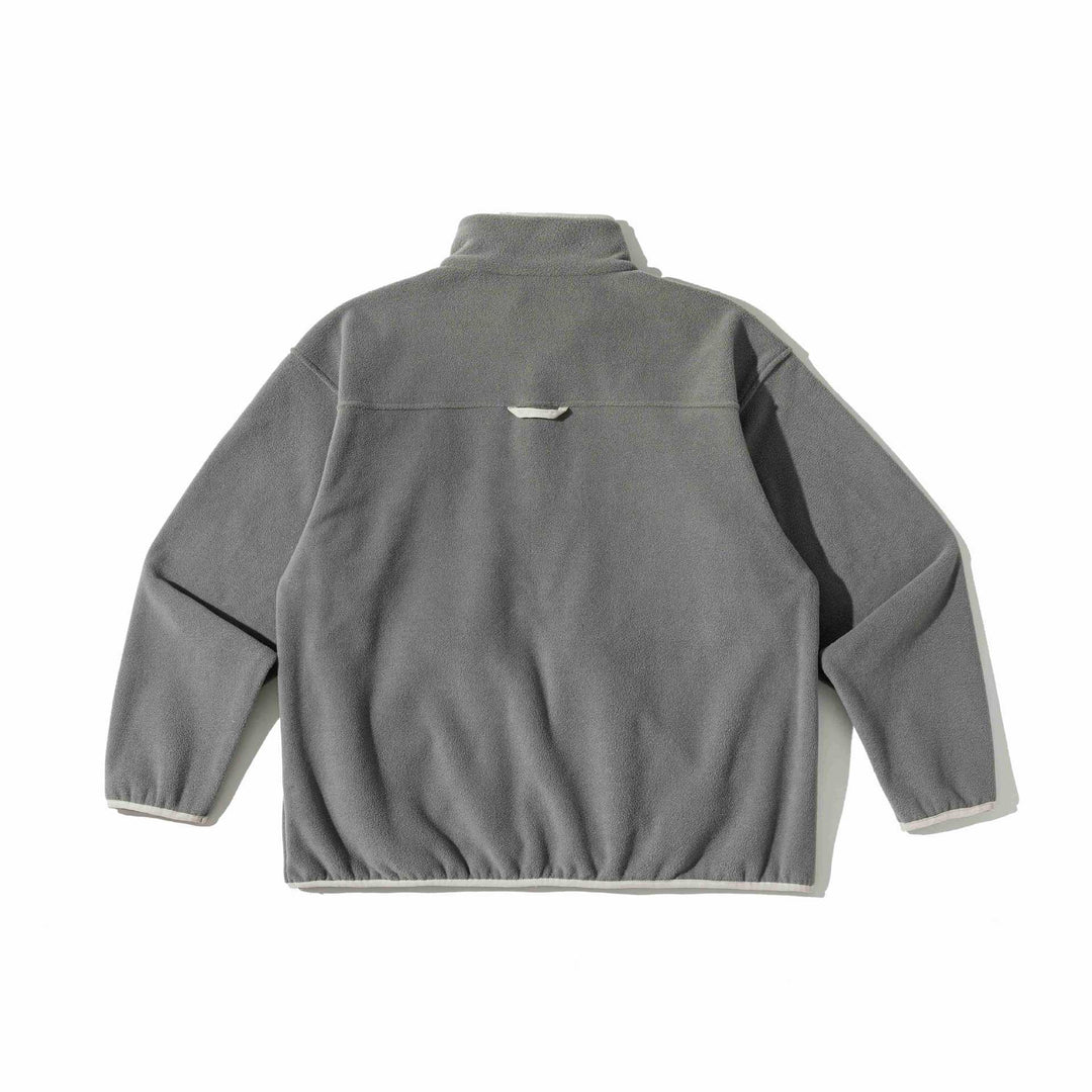 Unisex Fleece Pullover with half high zipper, kangaroo pocket and college style embroidery Mune Fashion