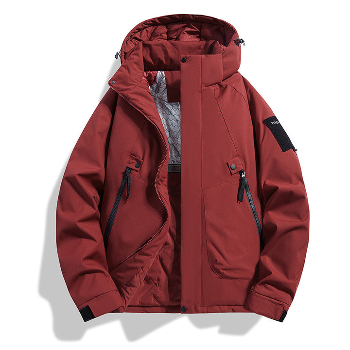 Men's insulated hooded field jacket with quilted thermal lining, windproof shell & utility pockets Mune Fashion