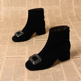 Women Elegant Ankle Boots with Jewelry Details Mune Fashion