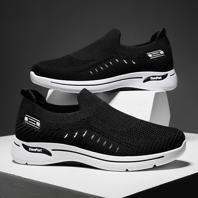 Ladies' ultralight knitted slip-on walking sneakers with seamless sock upper and cushioning EVA comfort midsole Mune Fashion