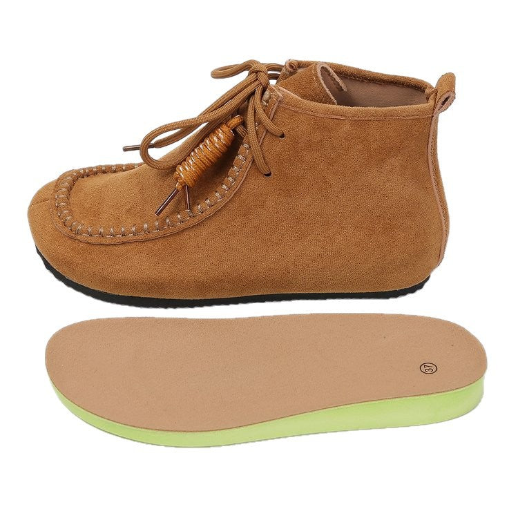Women nan moccasin ankle boots with hand stitching, soft lining and profiled lightweight sole Mune Fashion