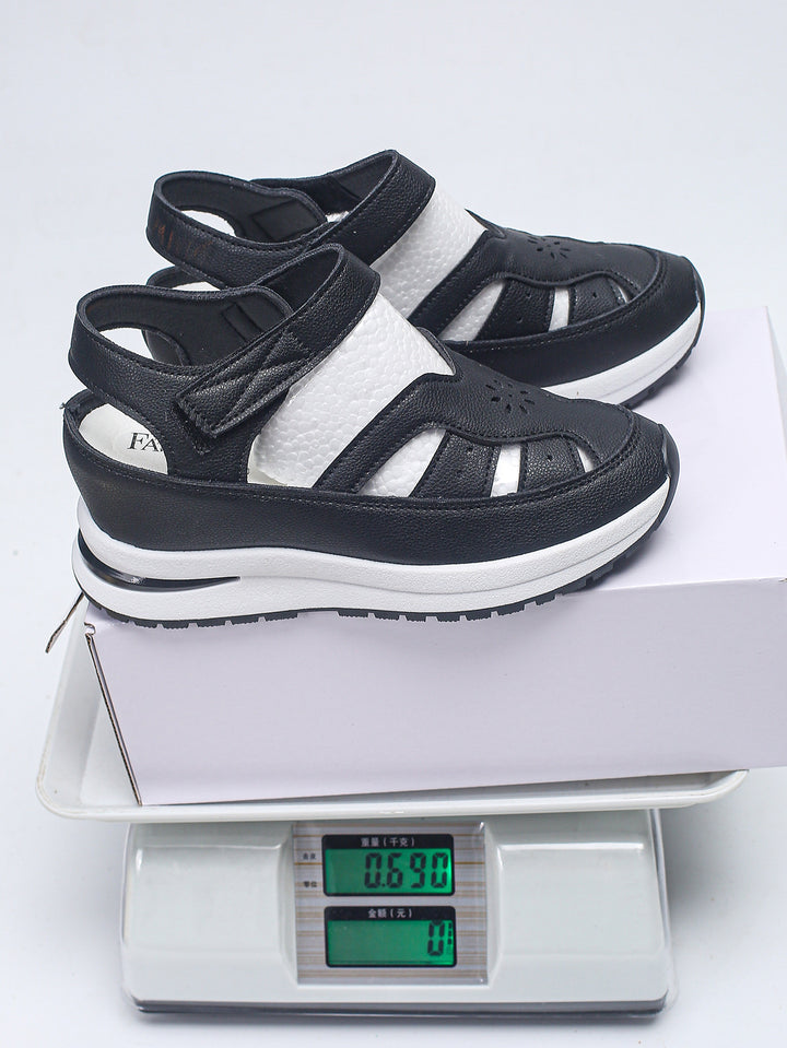 Damen Keilsandalen mit verstellbarem Klettverschluss und orthopädischer Komfortsohle Mune Fashion