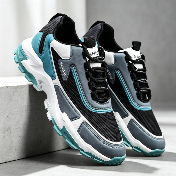 Men's Sporty Running Sneakers with Mesh Upper Mune Fashion