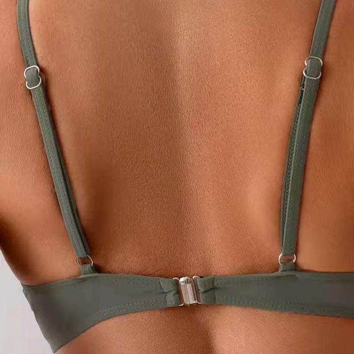 Women's High-Waisted Bikini Set with Elegant Wrap Design Mune Fashion