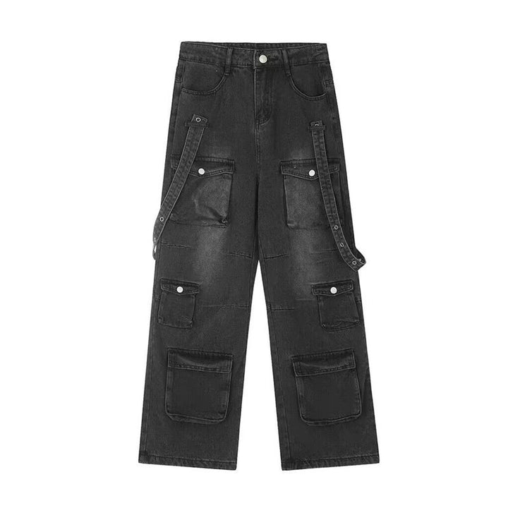 Men's Casual Cargo Jeans with Practical Pockets Mune Fashion