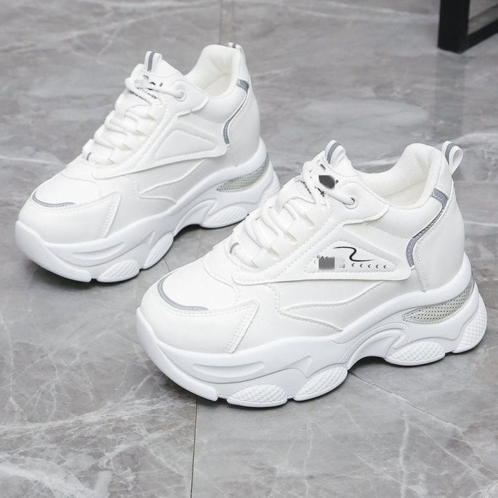 Women Sporty Chunky Sneakers with Breathable Inserts and Comfortable Cushioning Mune Fashion