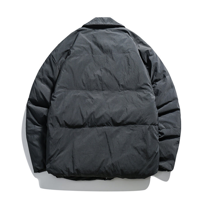Unisex Boxy padded shirt jacket with large flap pockets and snap button closure Mune Fashion