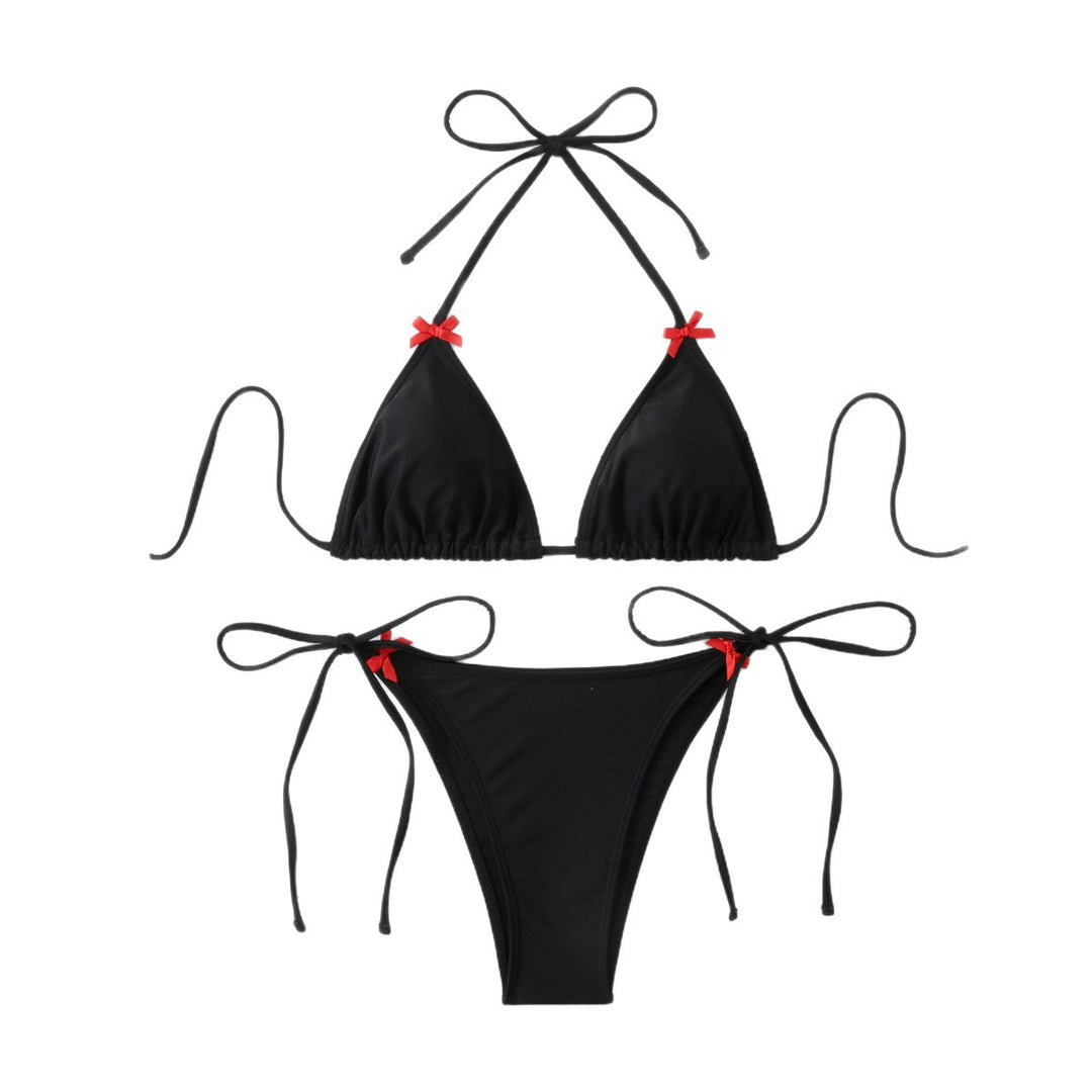 Women's Triangle Bikini Set with Playful Ruffle Details Mune Fashion