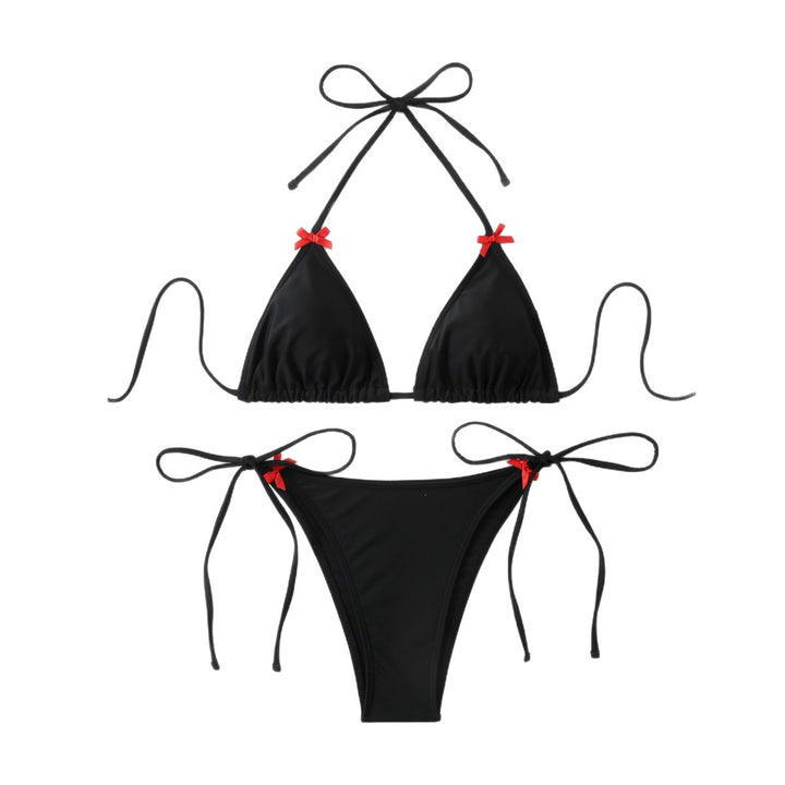 Women's Triangle Bikini Set with Playful Ruffle Details Mune Fashion