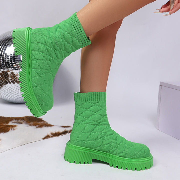 Women's Stylish and Comfortable Knitted Boots Mune Fashion