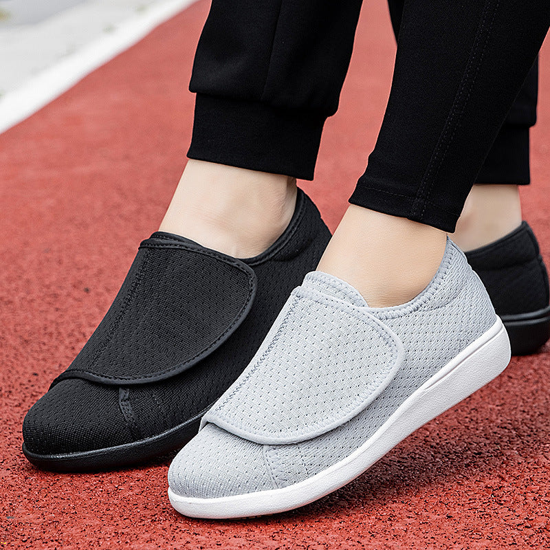 Men's orthopedic slipper with adjustable Velcro, breathable mesh and shock-absorbing foam sole Mune Fashion