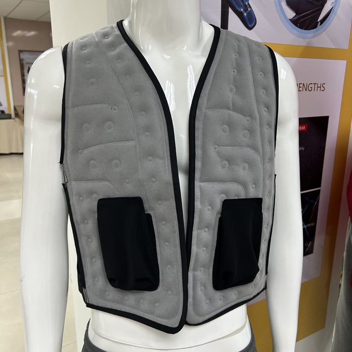 Unisex nan water circulation cooling vest with back chamber, filling spout and breathable mesh sides Mune Fashion
