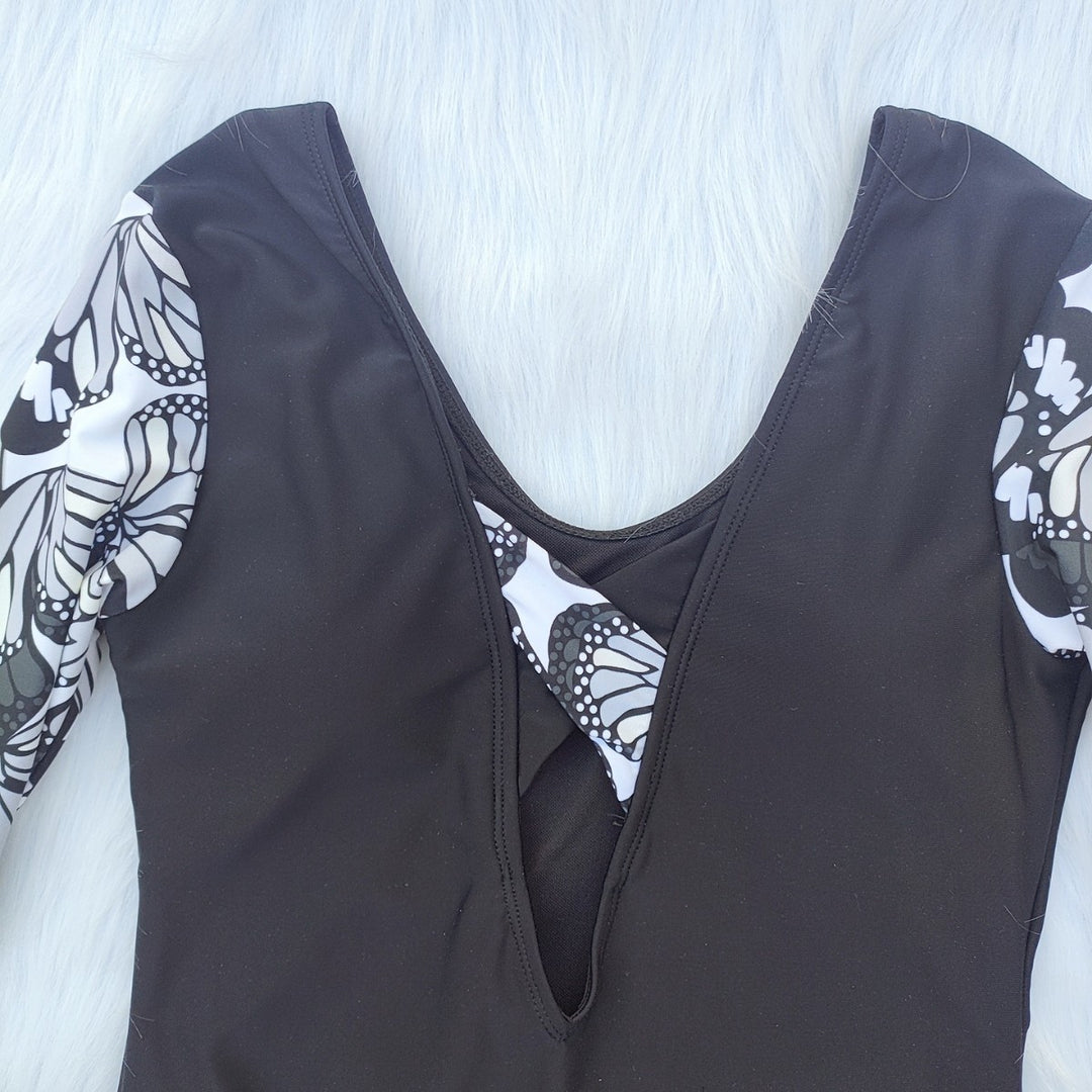 Women's Long Sleeve Swimsuit with Fashionable Butterfly Design Mune Fashion