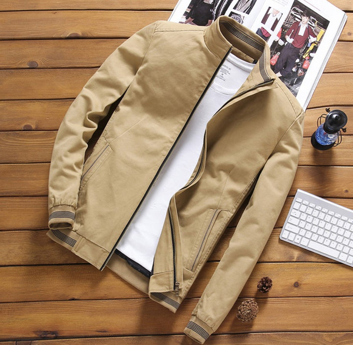 Men's padded winter blouson jacket with soft teddy lining, windproof outer shell and concealed two-way zipper Mune Fashion