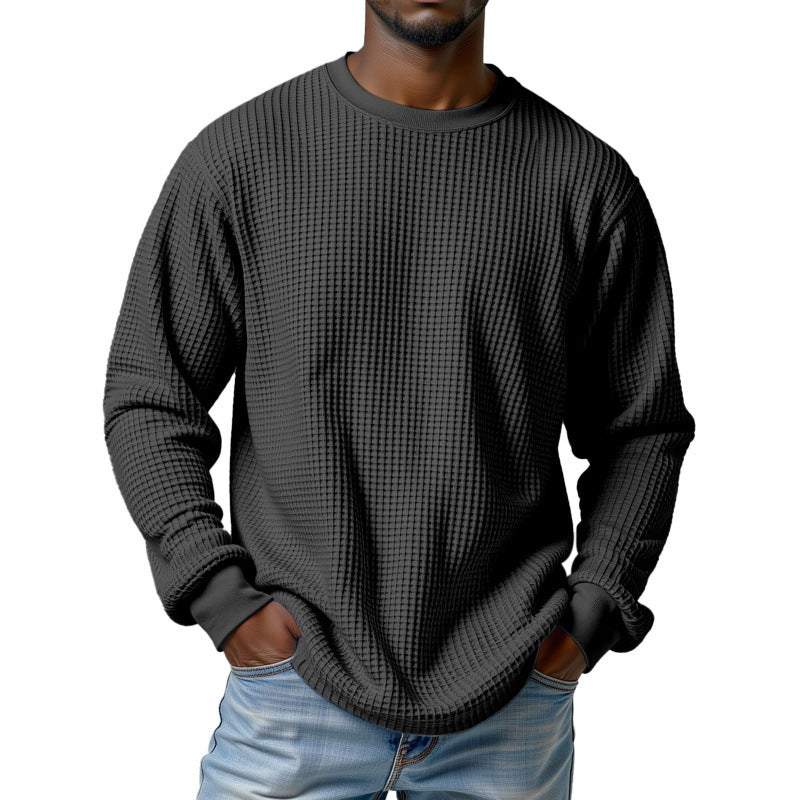 Men's Urban Pullover with Waffle Structure Mune Fashion