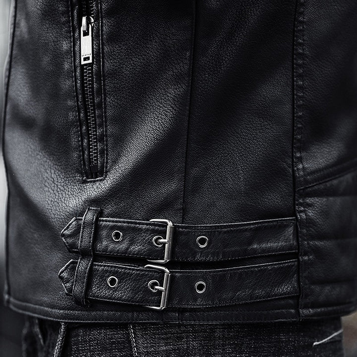 Men's Fashion Biker Jacket made of Faux Leather Mune Fashion 1787738599