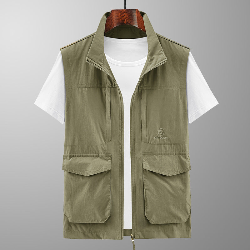 Men's Multifunctional Outdoor Vest with Practical Pockets Mune Fashion