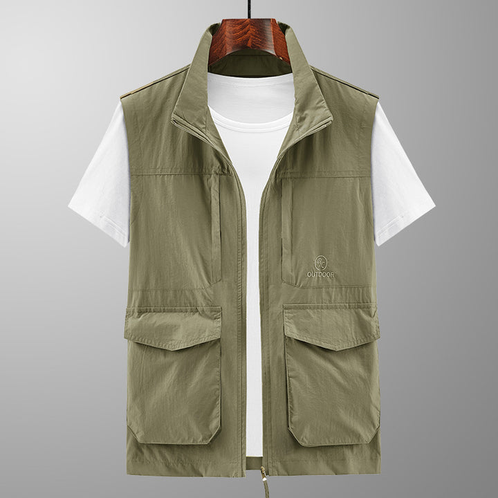 Men's Multifunctional Outdoor Vest with Practical Pockets Mune Fashion