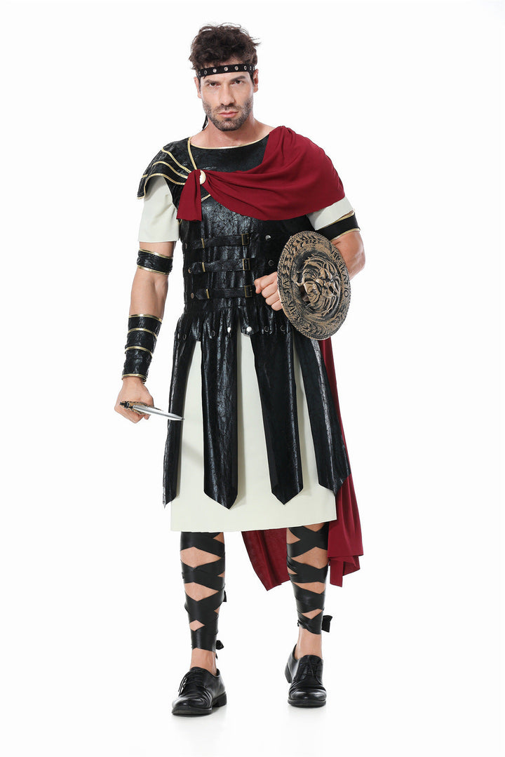 Girls Gladiator Costume with Cape and Accessories Mune Fashion