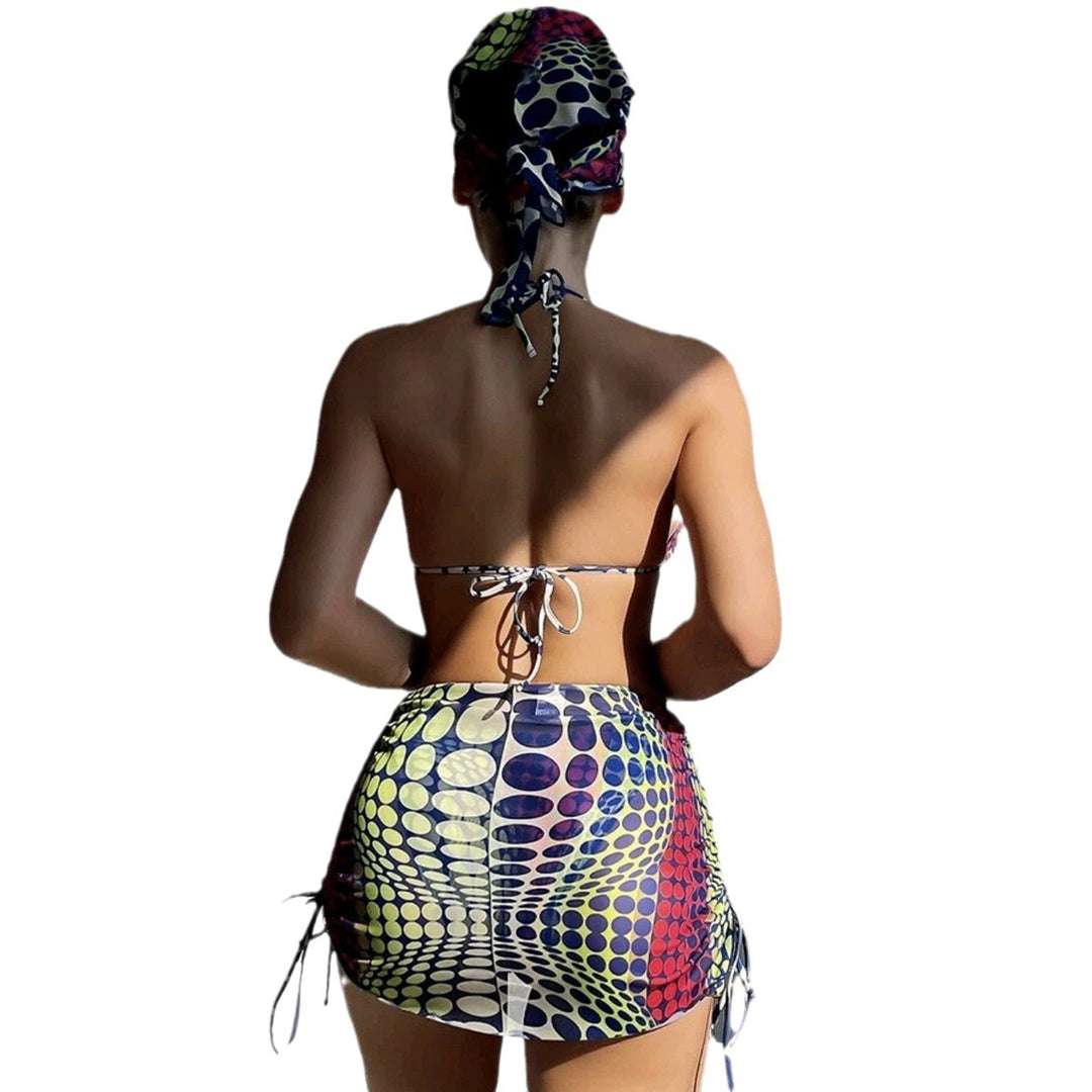 Women's Triangle Bikini with Skirt Mune Fashion
