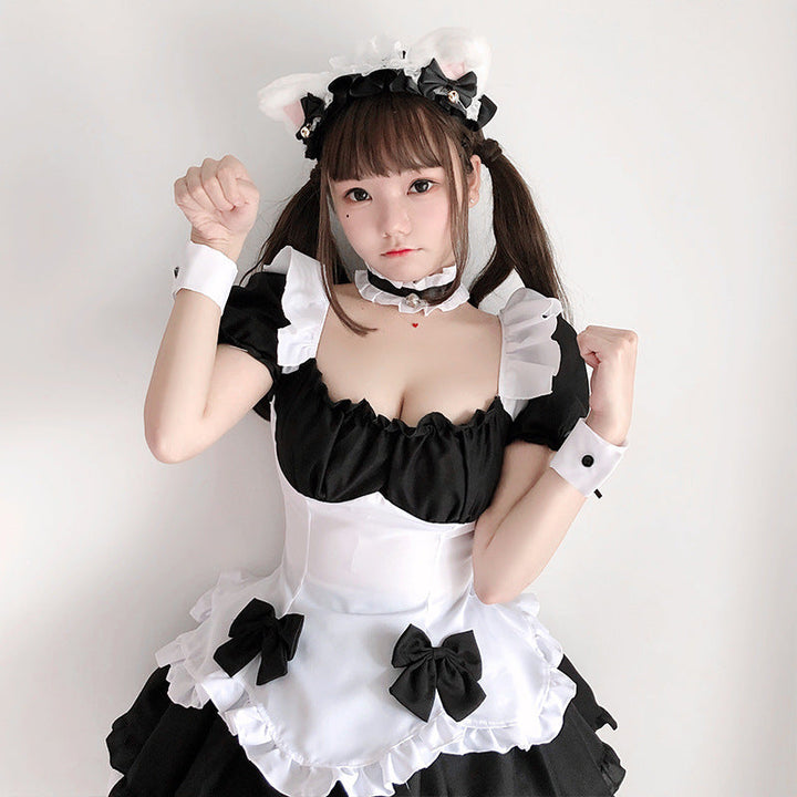 Women's playful maid costume with ruffle details and hair accessory Mune Fashion