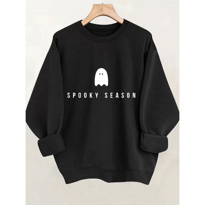 Unisex cool Halloween sweatshirt with ghost print and oversized cut Mune Fashion
