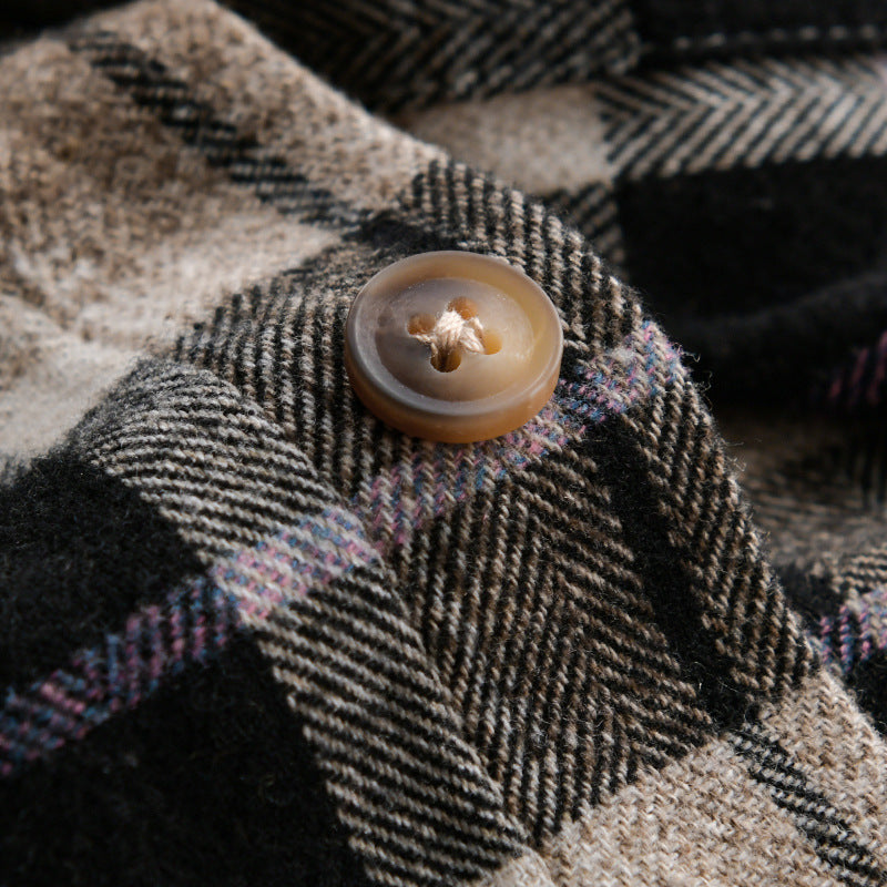 Men's Check Flannel Overshirt Mune Fashion