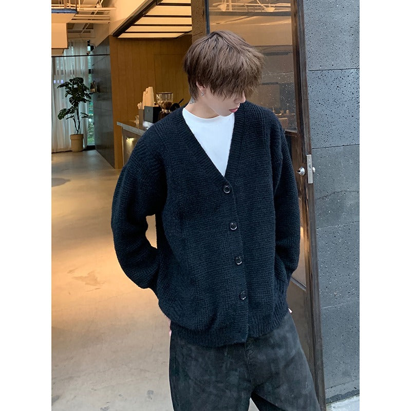 Men's Classic Cardigan with Button Placket Mune Fashion