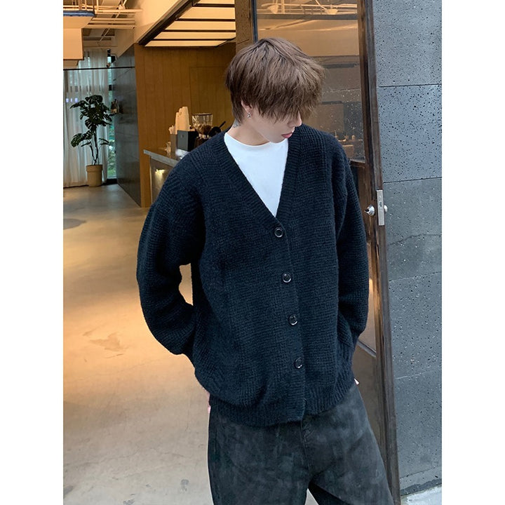 Men's Classic Cardigan with Button Placket Mune Fashion