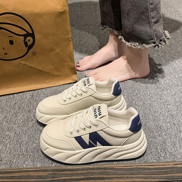 Women's fashionable sneakers with unique sole structure and breathable upper material Mune Fashion